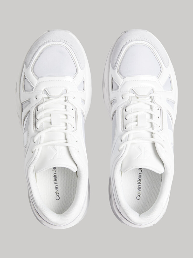 Calvin Klein Beyaz Renkli Erkek Vibram Runner Sneaker