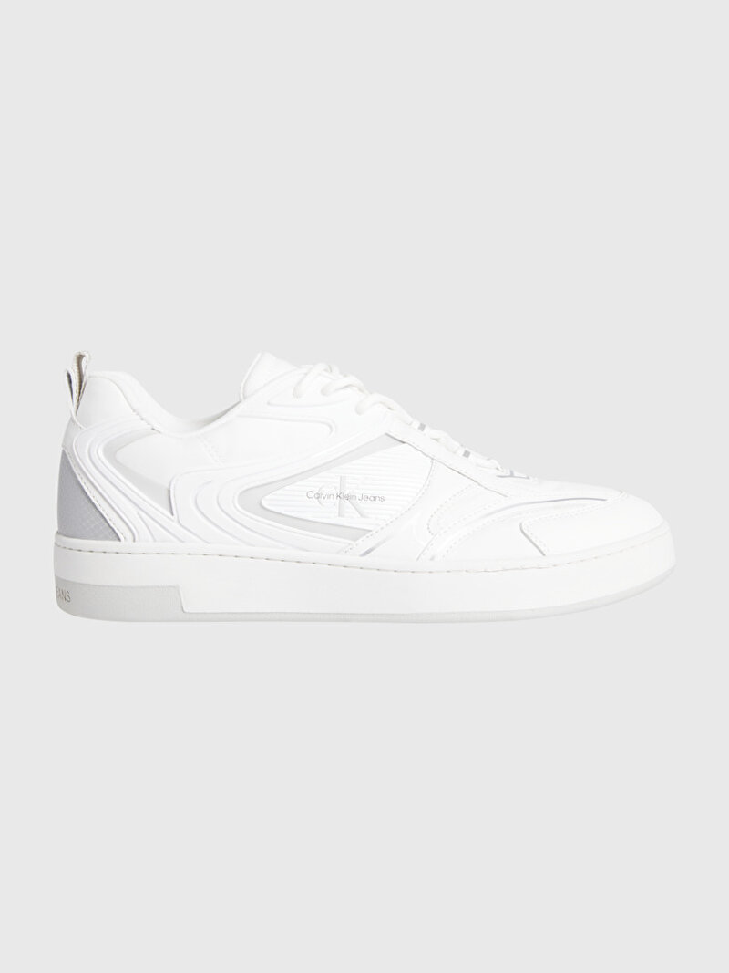 Calvin Klein Beyaz Renkli Erkek Basket Cupsole Sneaker