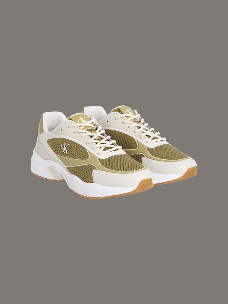 Calvin Klein Bej Renkli Erkek Retro Tennis Low Sneaker