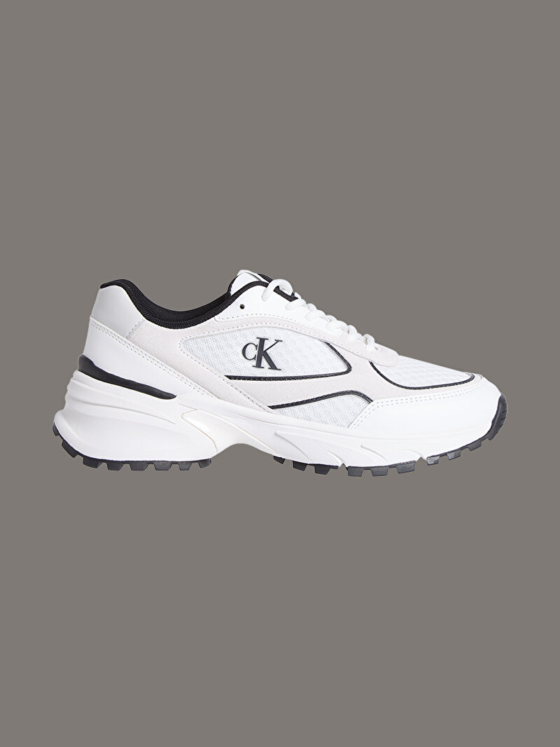 Calvin Klein Beyaz Renkli Erkek Hike Runner Mesh Sneaker