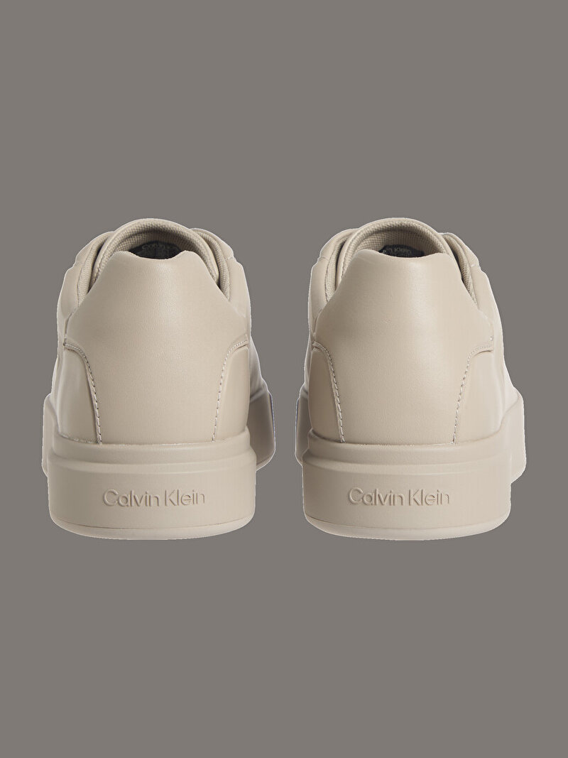 Calvin Klein Bej Renkli Erkek Basket Cupsole Oxford Sneaker