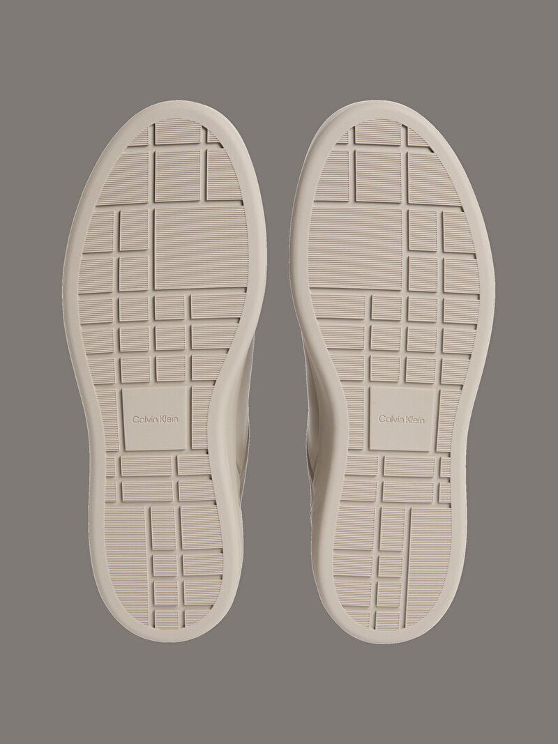 Calvin Klein Bej Renkli Erkek Basket Cupsole Oxford Sneaker
