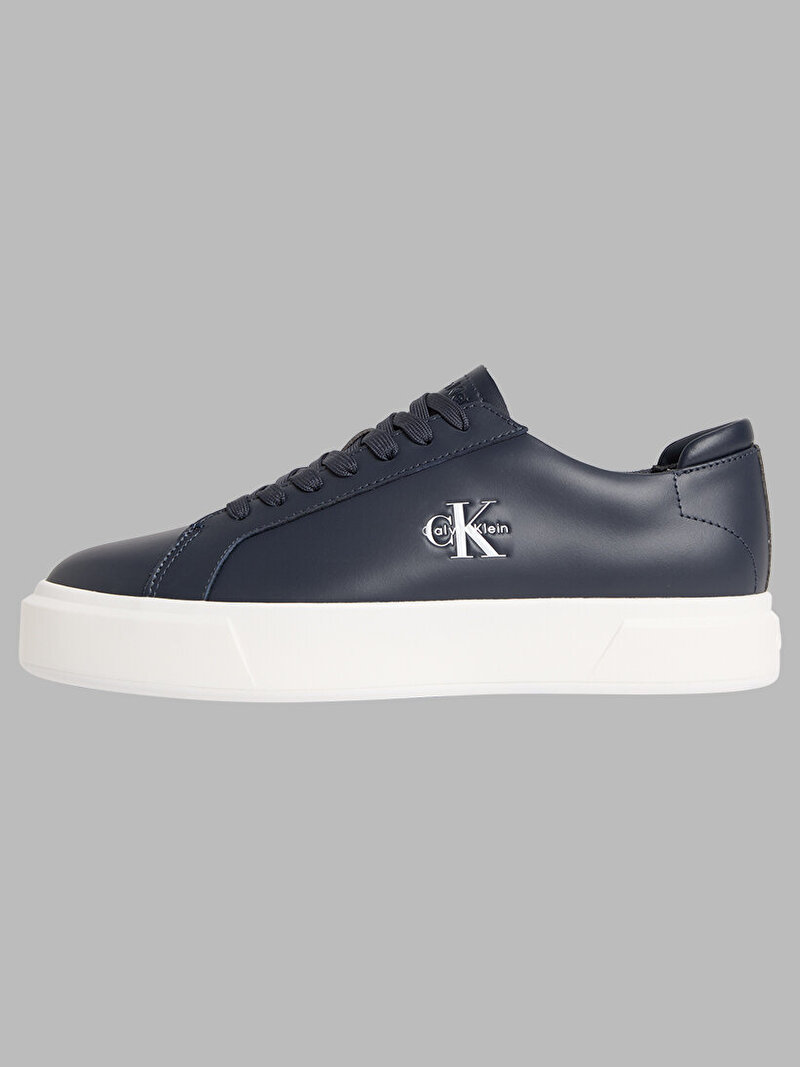 Calvin Klein Lacivert Renkli Erkek Basket Cupsole Laceup Sneaker