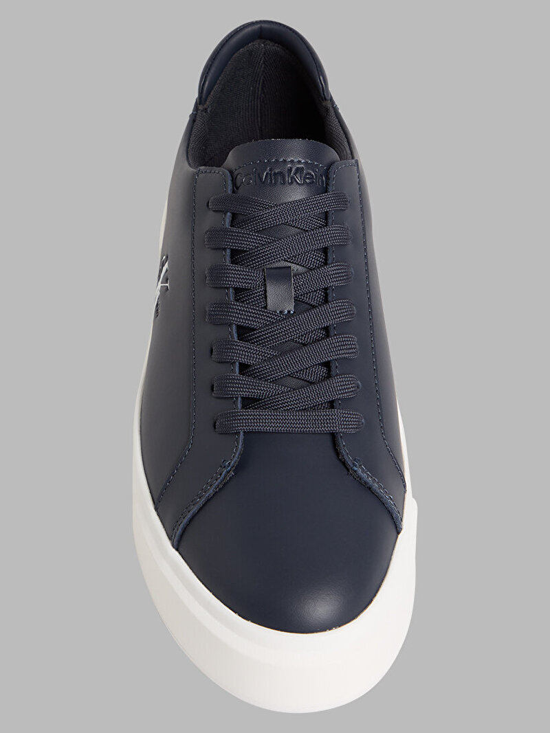Calvin Klein Lacivert Renkli Erkek Basket Cupsole Laceup Sneaker