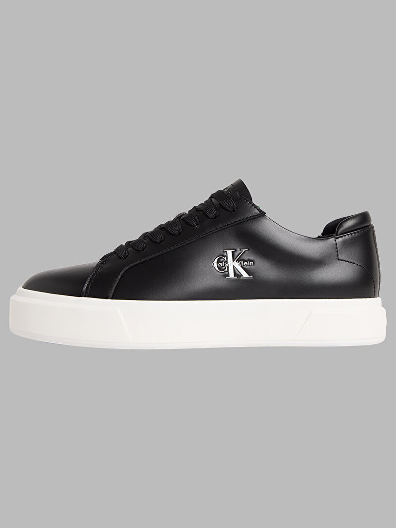 Calvin Klein Siyah Renkli Erkek Basket Cupsole Laceup Sneaker