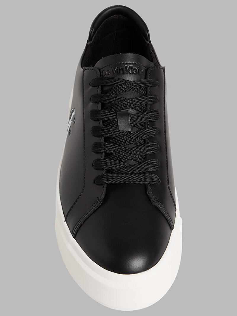 Calvin Klein Siyah Renkli Erkek Basket Cupsole Laceup Sneaker