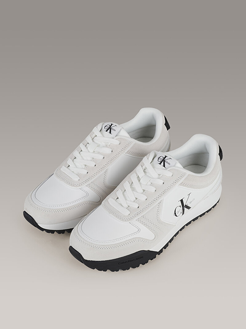 Calvin Klein Beyaz Renkli Erkek Toothy Runner Irregular Sneaker