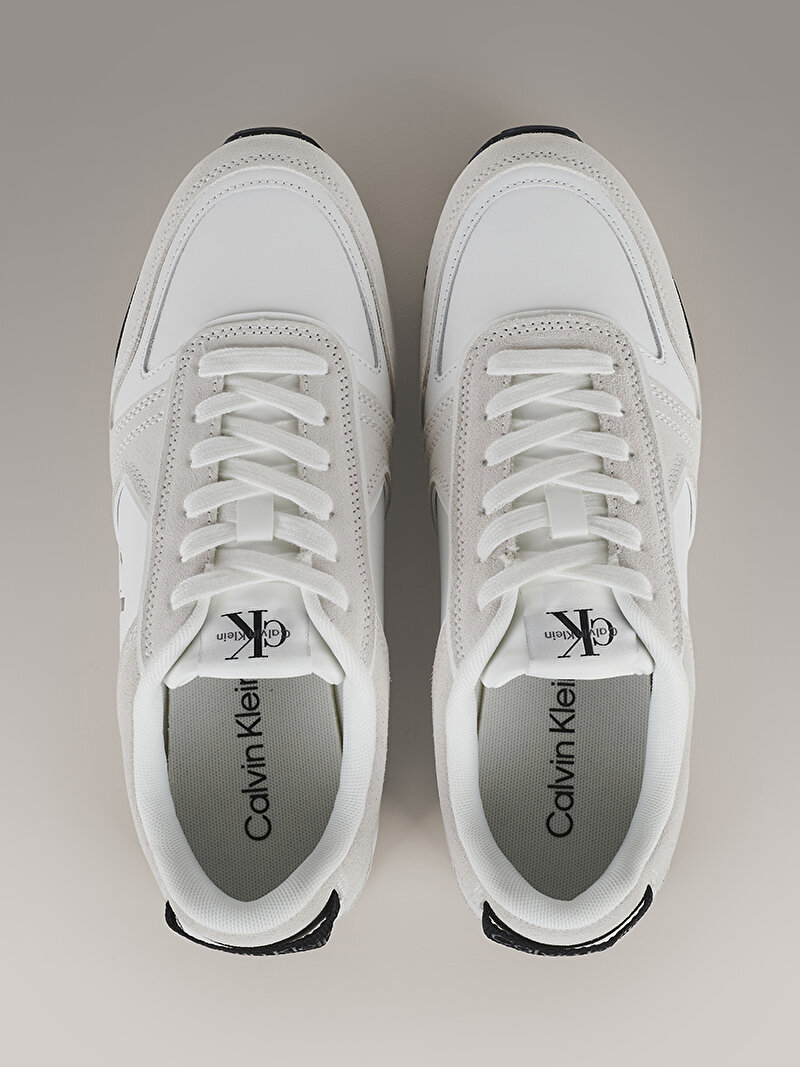 Calvin Klein Beyaz Renkli Erkek Toothy Runner Irregular Sneaker