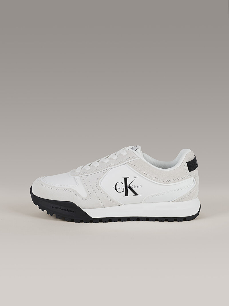 Calvin Klein Beyaz Renkli Erkek Toothy Runner Irregular Sneaker
