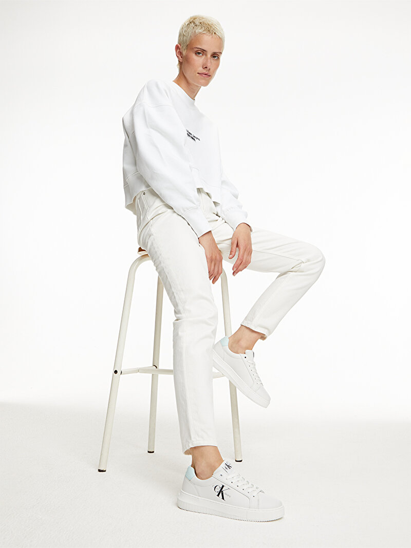 Calvin Klein Beyaz Renkli Kadın Chunky Cupsole Lace Up Sneaker