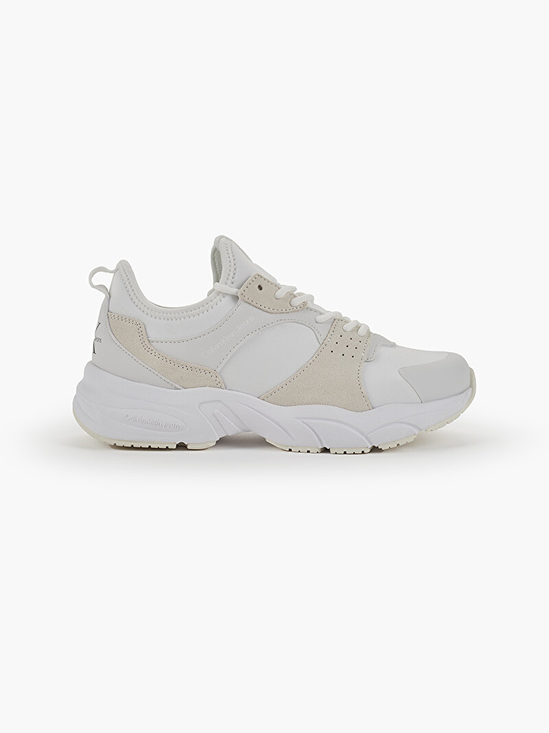 Calvin Klein Beyaz Renkli Kadın Retro Tennis Sneaker