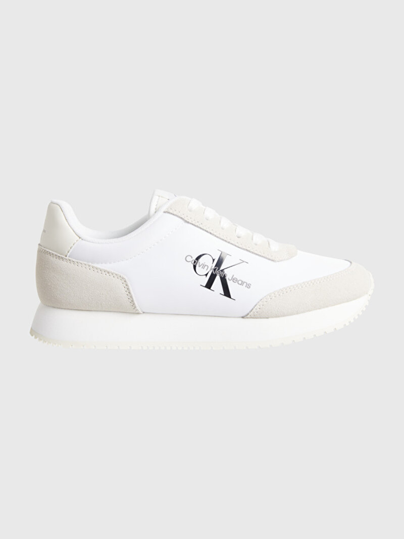 Calvin Klein Beyaz Renkli Kadın Retro Runner Sneaker