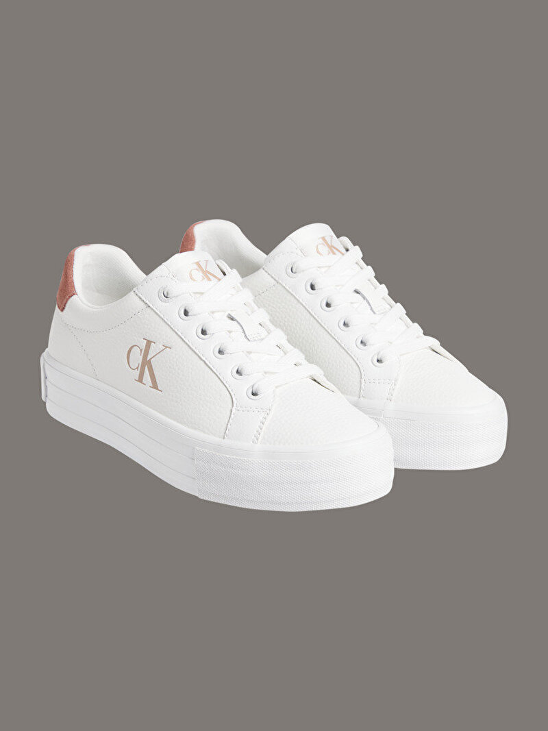 Calvin Klein Beyaz Renkli Kadın Bold Vulcanic Flatform Sneaker