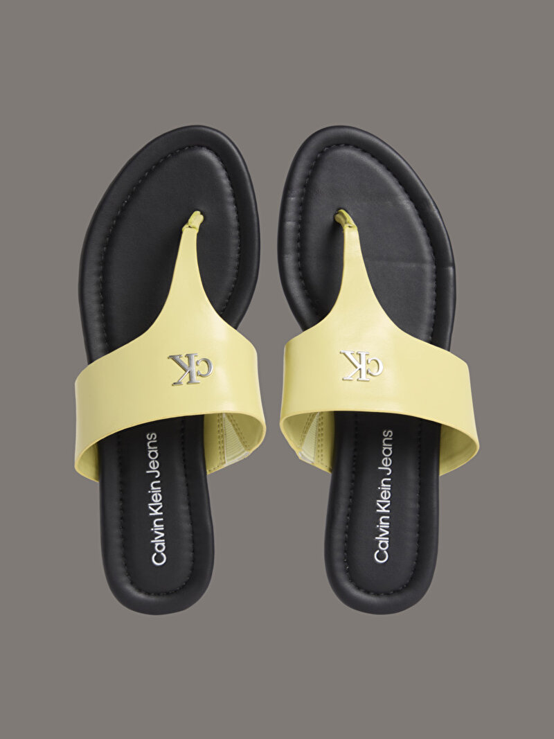 Calvin Klein Sarı Renkli Kadın Flat Terlik