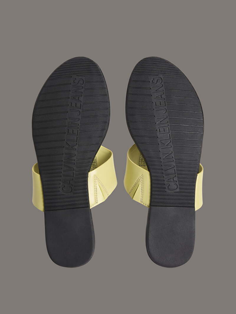 Calvin Klein Sarı Renkli Kadın Flat Terlik