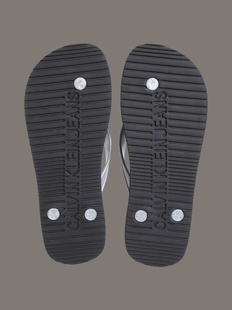 Calvin Klein Gümüş Renkli Kadın Plaj Terliği