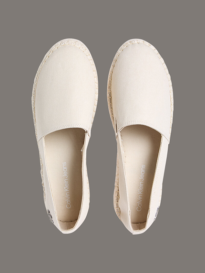 Calvin Klein Beyaz Renkli Kadın Flatform Espadril