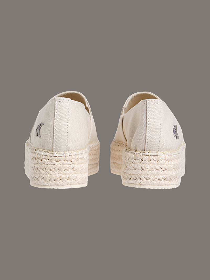 Calvin Klein Beyaz Renkli Kadın Flatform Espadril