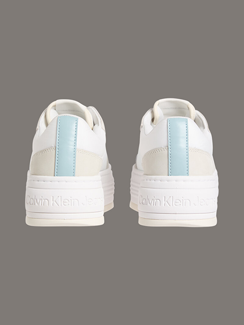 Calvin Klein Beyaz Renkli Kadın Bold Flatform Low Lace Sneaker