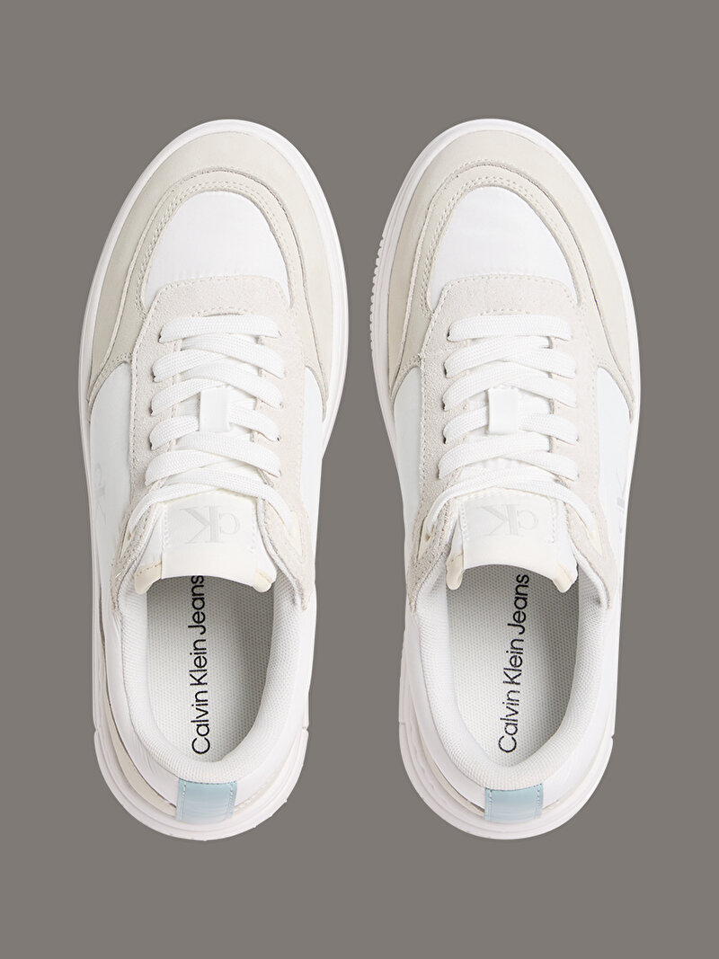 Calvin Klein Beyaz Renkli Kadın Bold Flatform Low Lace Sneaker