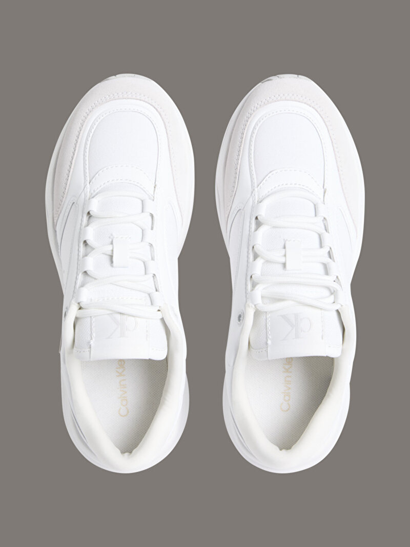 Calvin Klein Beyaz Renkli Kadın Retro Tennis Sneaker