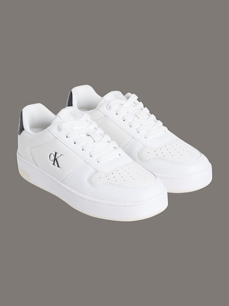 Calvin Klein Beyaz Renkli Kadın Basket Cupsole Low Sneaker