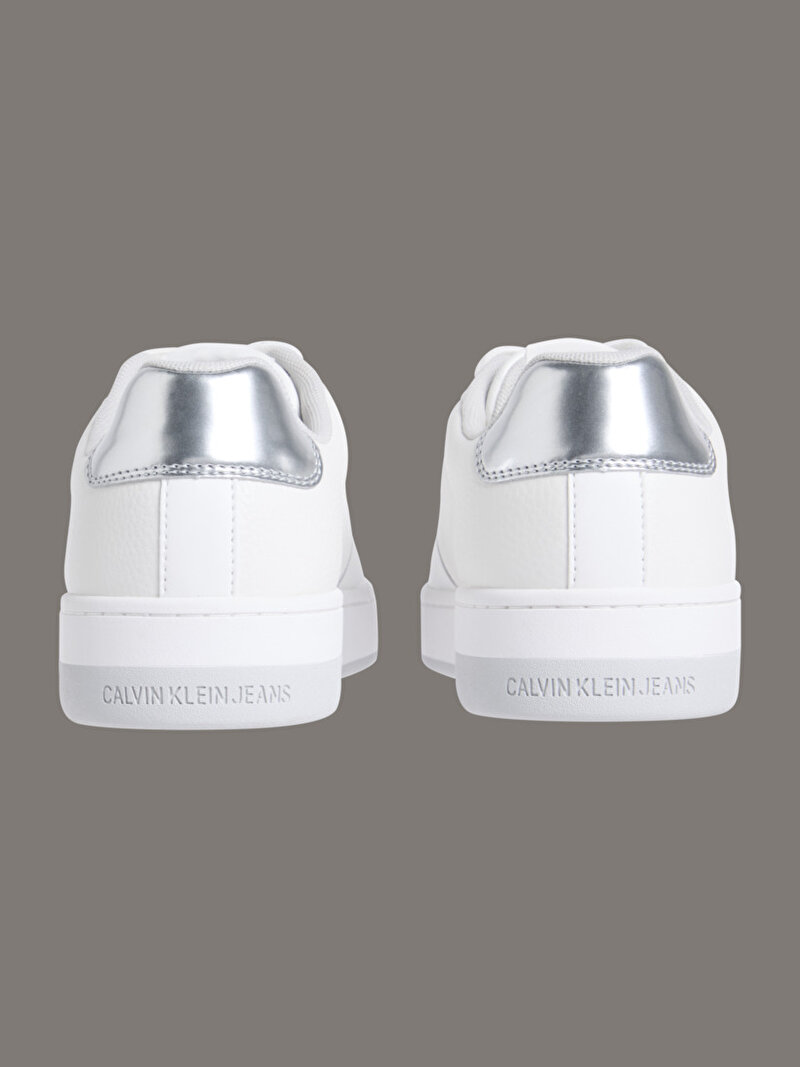 Calvin Klein Beyaz Renkli Kadın Basket Cupsole Low Sneaker