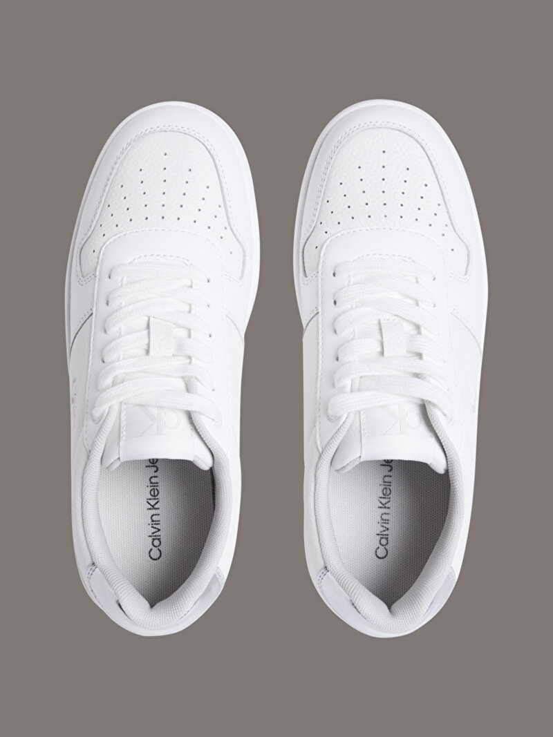 Calvin Klein Beyaz Renkli Kadın Basket Cupsole Low Sneaker