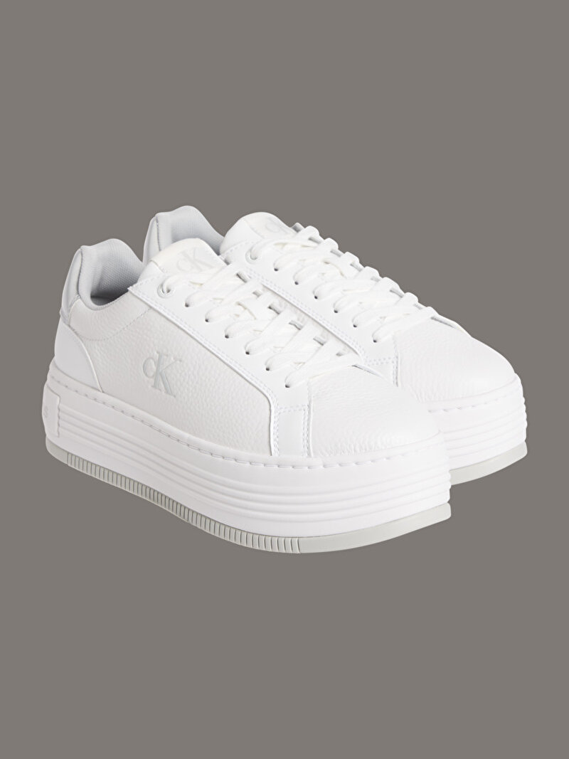 Calvin Klein Beyaz Renkli Kadın Bold Flatf Low Lace Sneaker