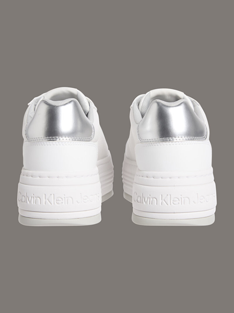 Calvin Klein Beyaz Renkli Kadın Bold Flatf Low Lace Sneaker