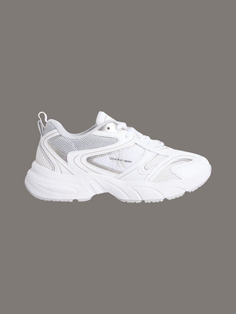 Calvin Klein Beyaz Renkli Kadın Retro Tennis Mesh Sneaker