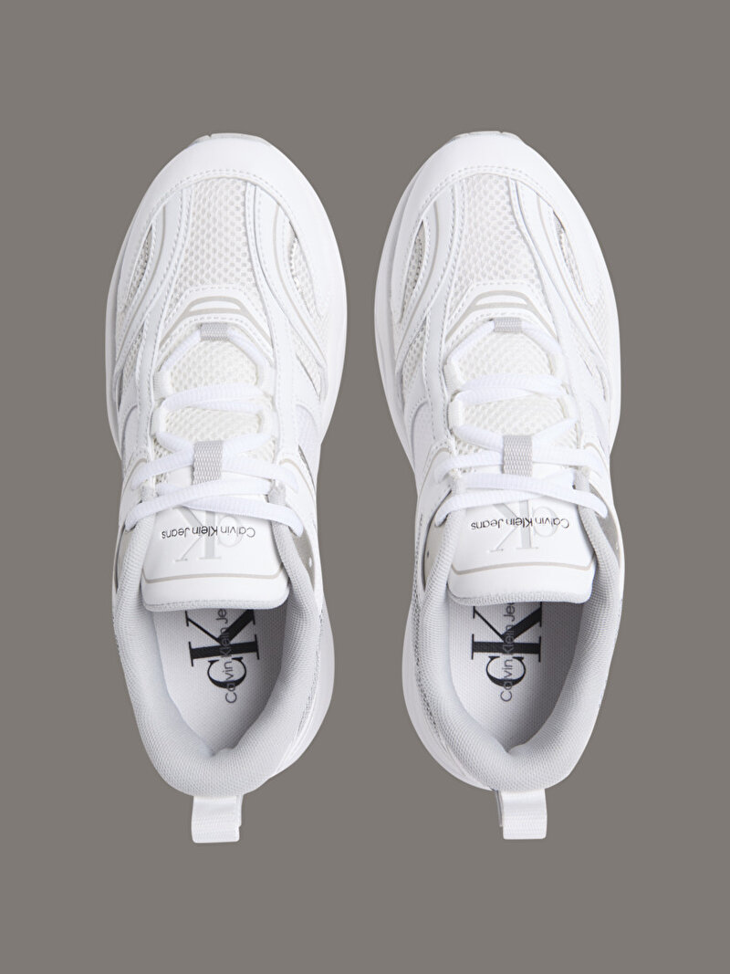 Calvin Klein Beyaz Renkli Kadın Retro Tennis Mesh Sneaker