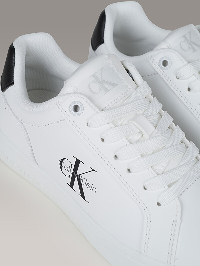Calvin Klein Beyaz Renkli Kadın Classic Cupsole Monogram Sneaker