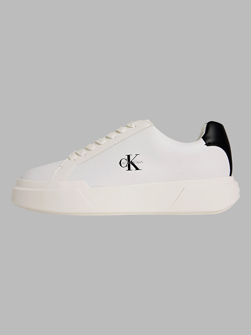 Calvin Klein Beyaz Renkli Kadın Chunky Cupsole Laceup Sneaker