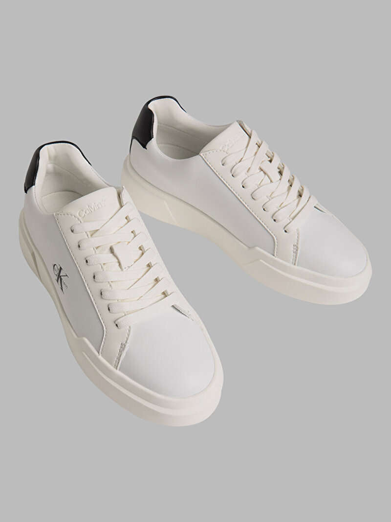 Calvin Klein Beyaz Renkli Kadın Chunky Cupsole Laceup Sneaker
