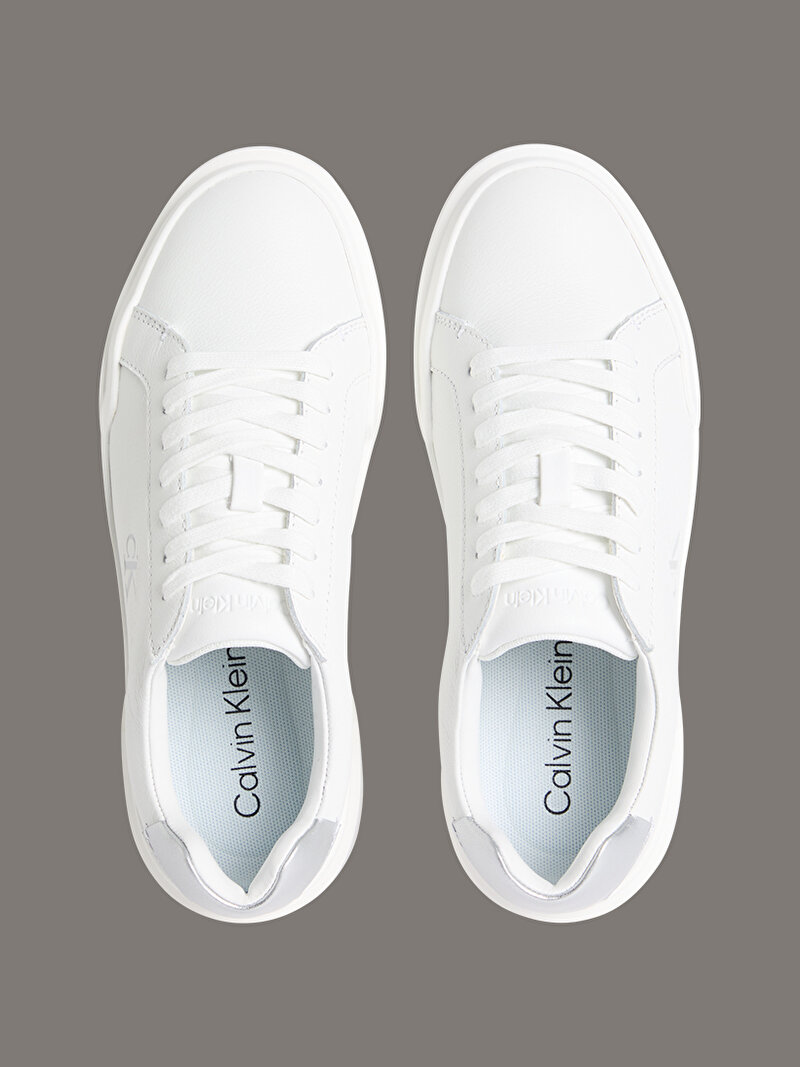 Calvin Klein Beyaz Renkli Kadın Chunky Cupsole Laceup Sneaker