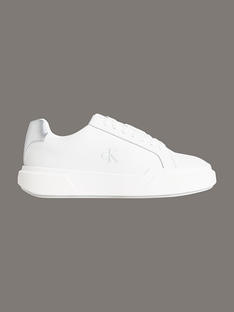 Calvin Klein Beyaz Renkli Kadın Chunky Cupsole Laceup Sneaker