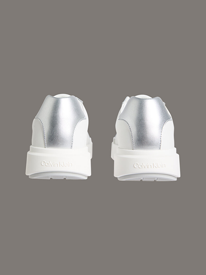 Calvin Klein Beyaz Renkli Kadın Chunky Cupsole Laceup Sneaker