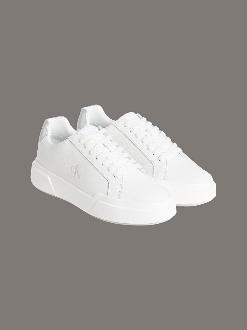 Calvin Klein Beyaz Renkli Kadın Chunky Cupsole Laceup Sneaker