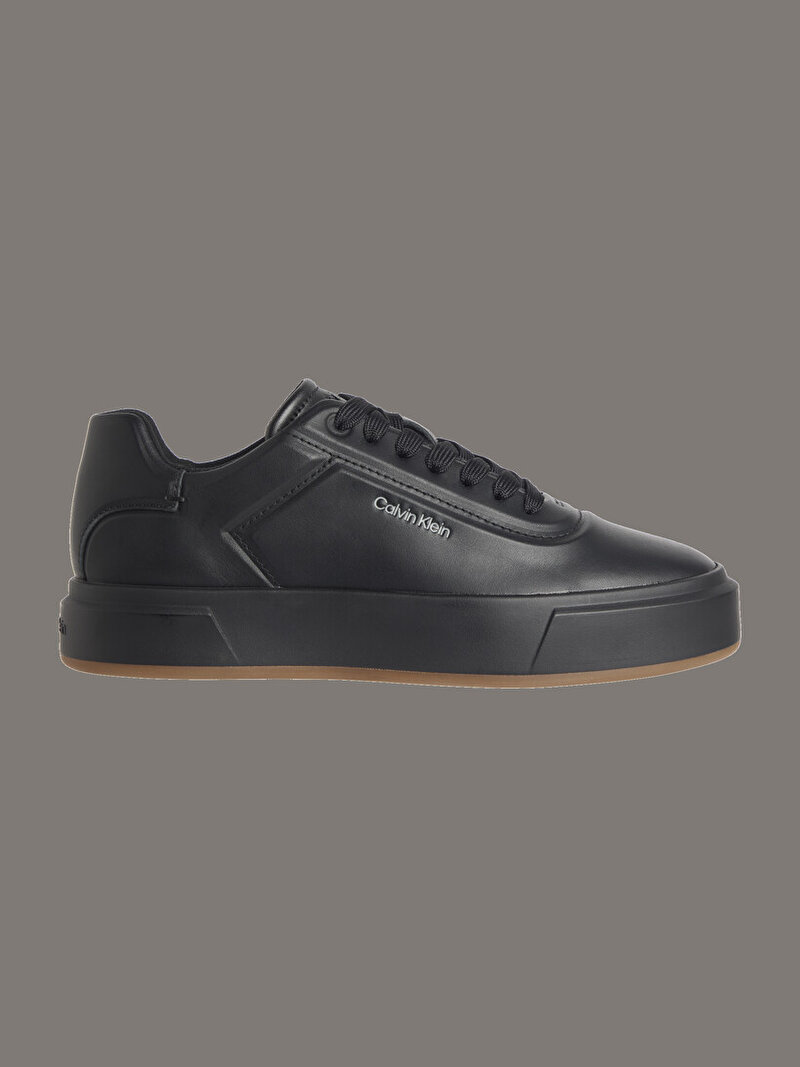 Calvin Klein Siyah Renkli Kadın Basket Cupsole Oxford Sneaker