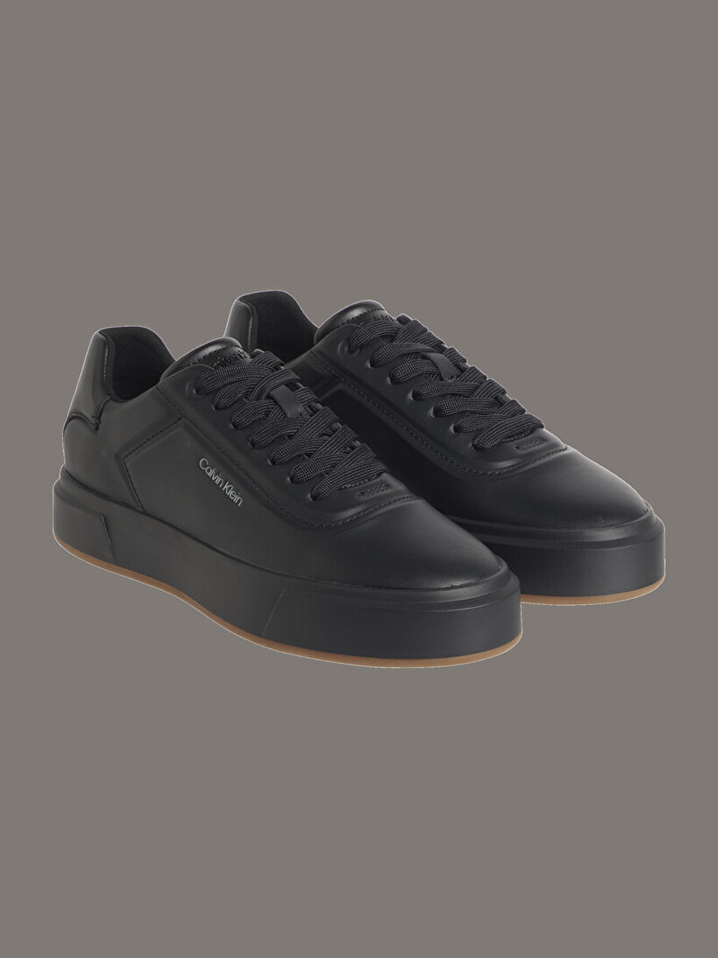 Calvin Klein Siyah Renkli Kadın Basket Cupsole Oxford Sneaker