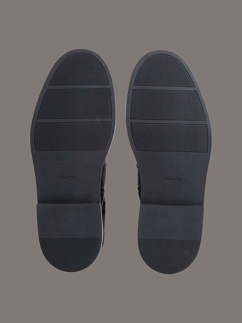 Calvin Klein Siyah Renkli Kadın Concave Welt Lace Up Bot