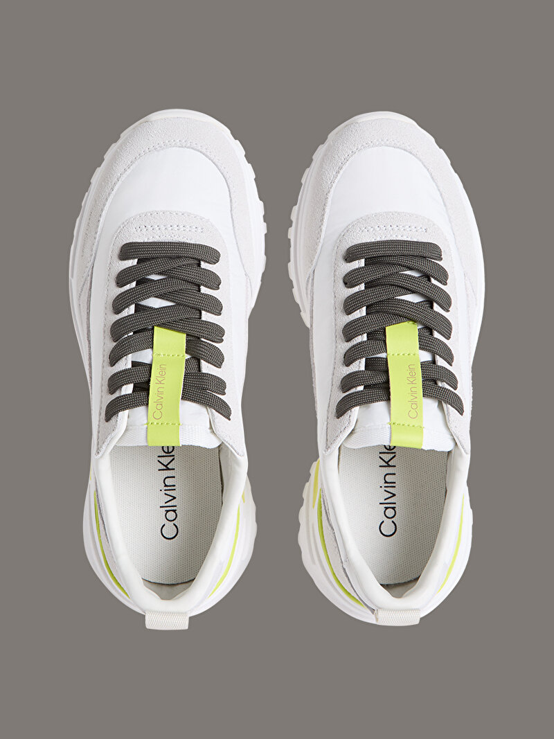 Calvin Klein Beyaz Renkli Kadın Hike Runner Naylon Sneaker