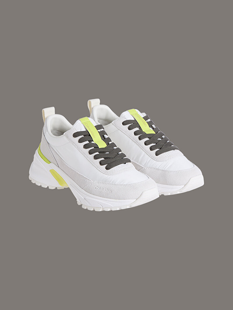 Calvin Klein Beyaz Renkli Kadın Hike Runner Naylon Sneaker